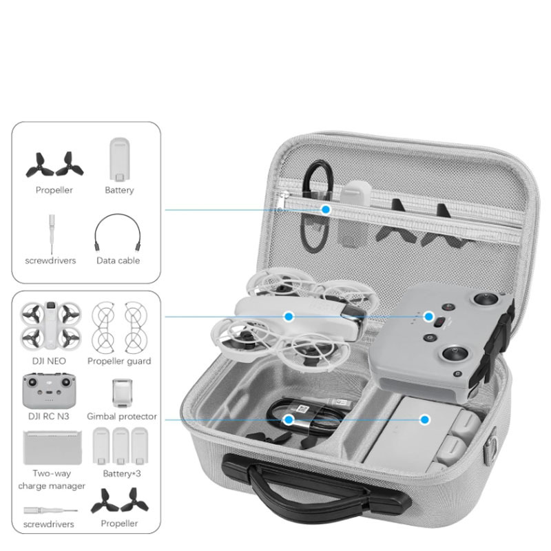 适用DJI大疆NEO无人机收纳包掌上飞行相机保护盒迷你穿越机配件盒