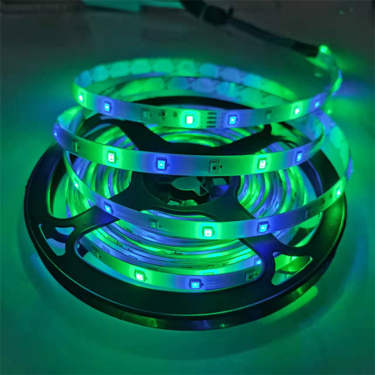 Street stall night market light LED light strip 12V 2835 RGB set adhesive waterproof colored light strip blister set