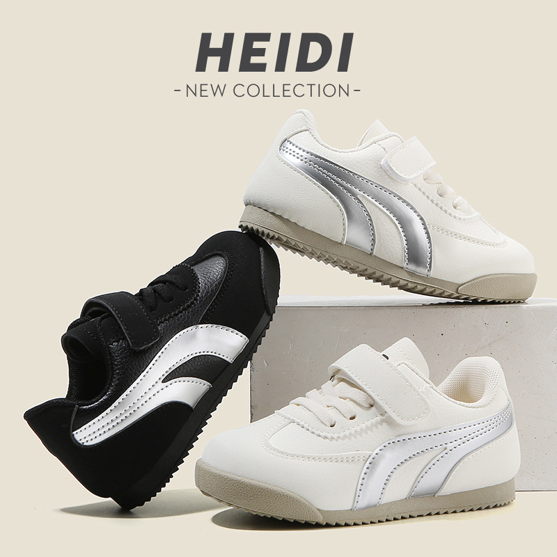 Children's white sneakers for boys
