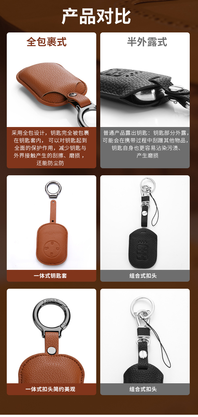 Specialized Chery Fengyun Car Key Case T9/T10/A9L Key Holder High-End Minimalist New Model for Men and Women