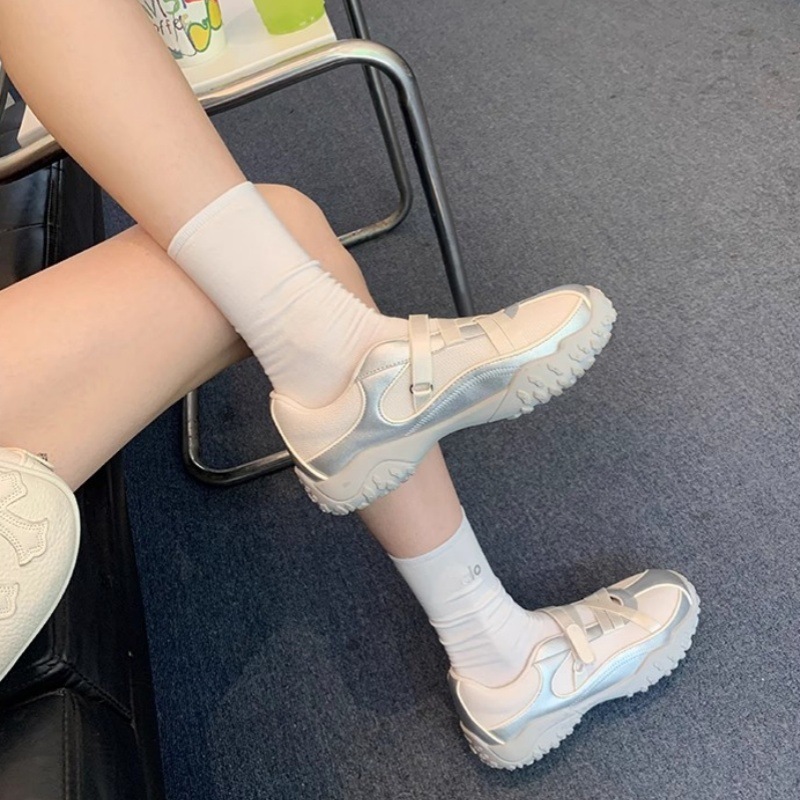 メリージェーンインナー高さバレエトレーニングシューズ女性のための 2025 新しいレトロ多用途カジュアルスポーツシューズ厚底靴|undefined