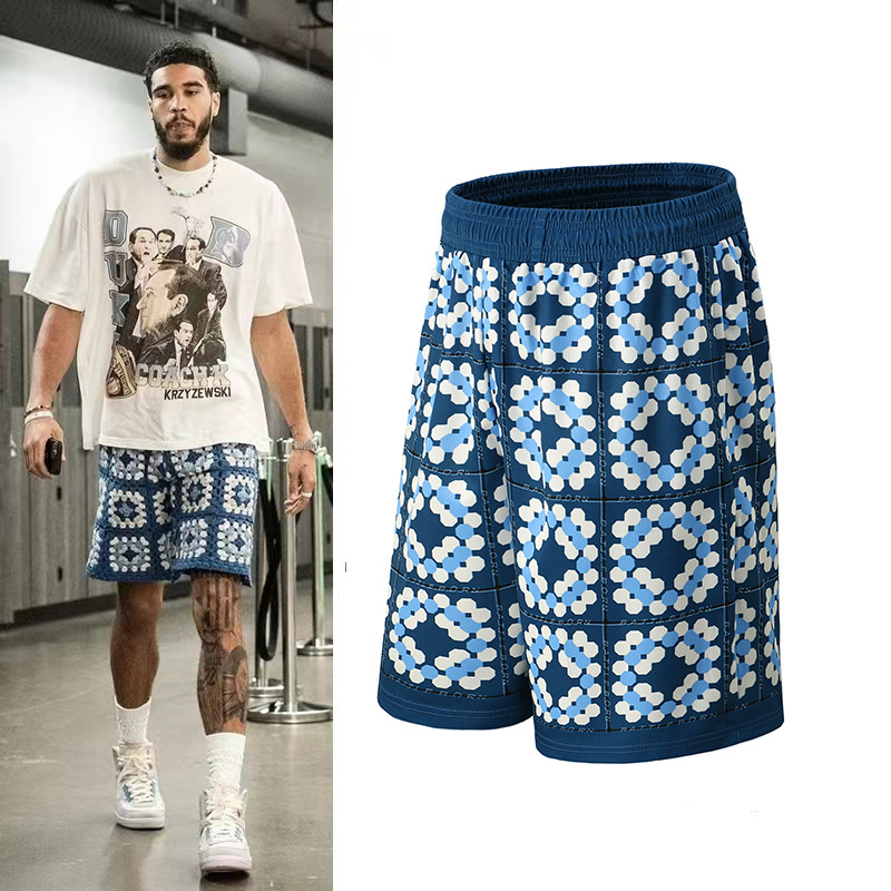 24 Summer New Tatum Green Army Celtics Trendy Brand Casual Basketball Men's Sports Shorts Loose