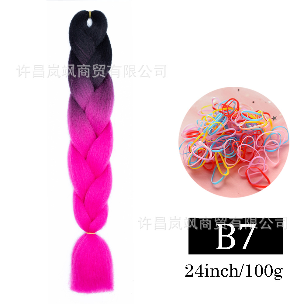 Peluca de trenza grande africana, color, trenza sucia, cuerda para el cabello, degradado, fibra química, trenza grande, reggae, hip-hop, trenza sucia, trenza