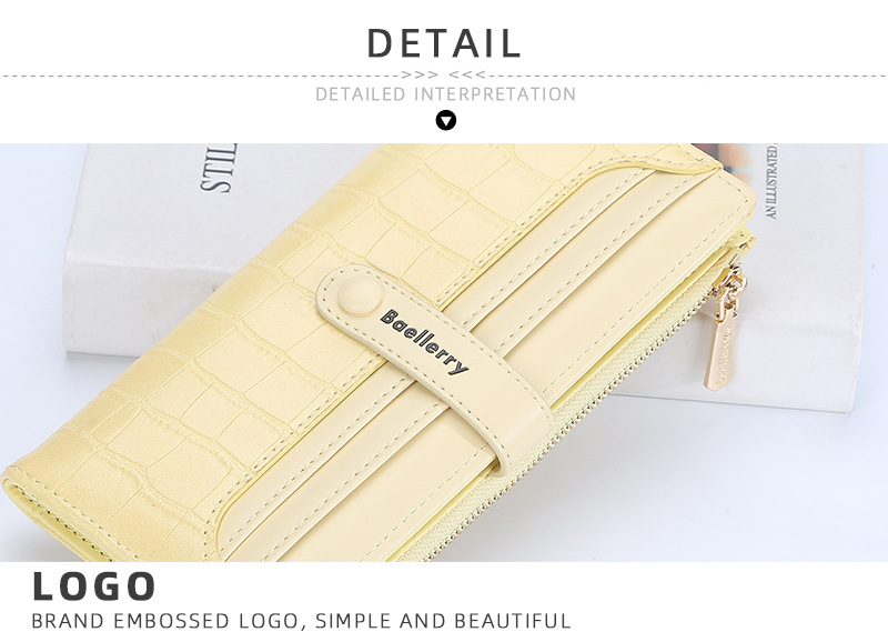Women's Long Wallet Crocodile Pattern Phone Case For Women_voghion.com