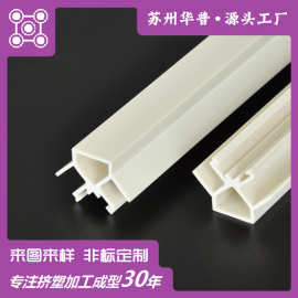 开模定制PVC异型材挤出型材塑料异型材挤出条U型小嵌条塑胶挤塑
