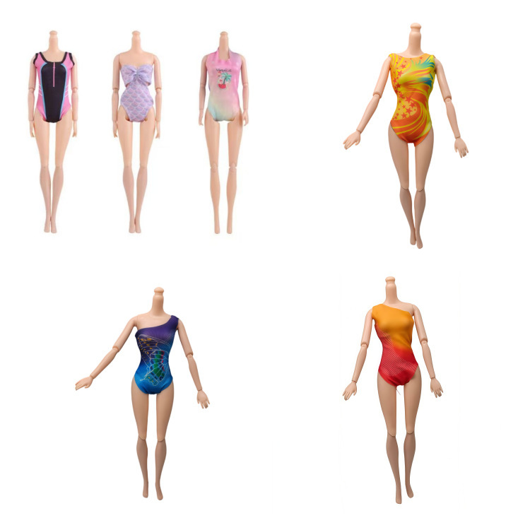 Cross-Border Barbie 11inch Doll Swimsuit Swimsuit Fashion Bikini Summer Swimsuit Dress-Up Clothing Series Wholesale