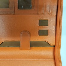 A4仿皮文件夹定制多功能皮质资料夹会议合同夹签约夹经理夹拉链包