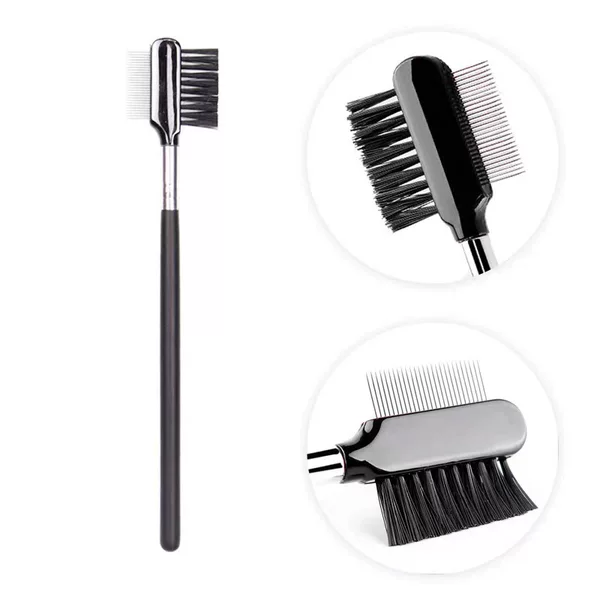 Stainless steel needle eyebrow comb, single-head eyelash brush, double-head eyelash steel-tooth eyebrow comb, eyebrow shaping and styling tool, direct sales