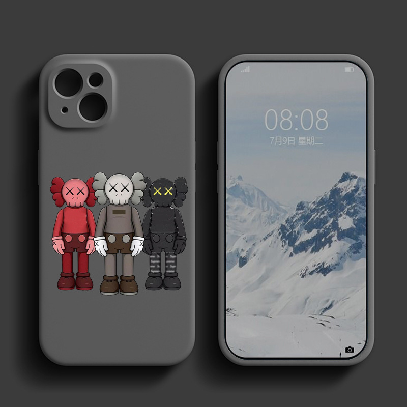 Tendencia K oso iPhone16 Apple 14/13/15promax funda para teléfono 11 silicona 12 mate xs7/8P
