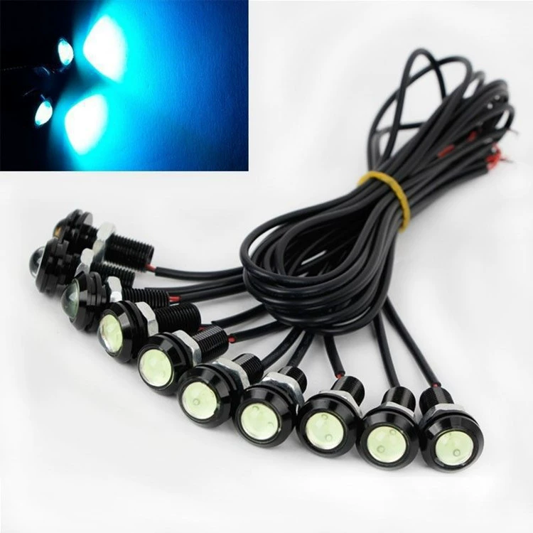 23 мм автомобильный LED дневной ходовой свет «орлиный глаз» 4014 12 SMD, двухцветный ДХО, габарит/подсветка поворота