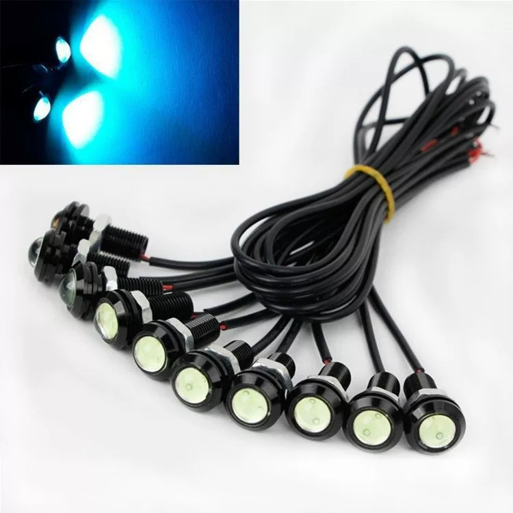 23 мм автомобильный LED дневной ходовой свет «орлиный глаз» 4014 12 SMD, двухцветный ДХО, габарит/подсветка поворота