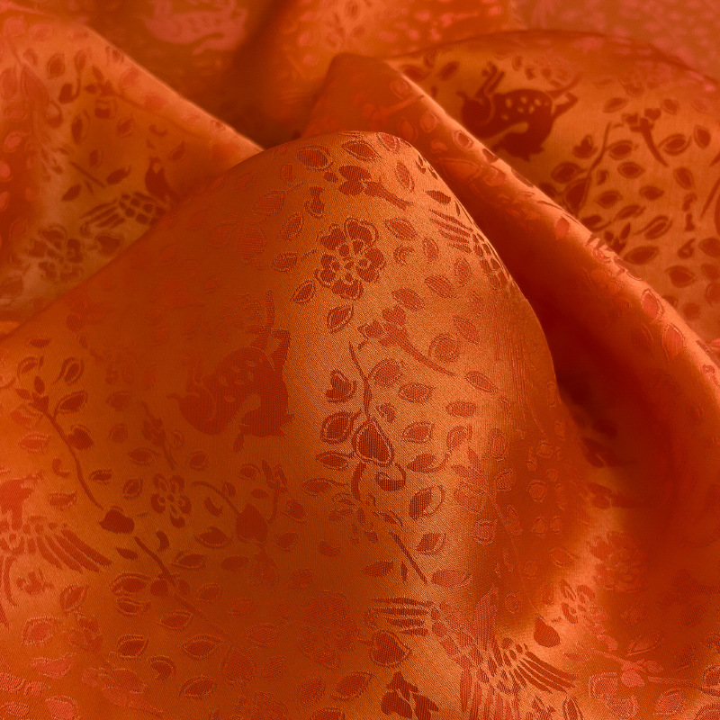 Jacquard de seda 19MM114CM2024 nuevos productos de tela de seda camisa vestido pijama ropa de cama