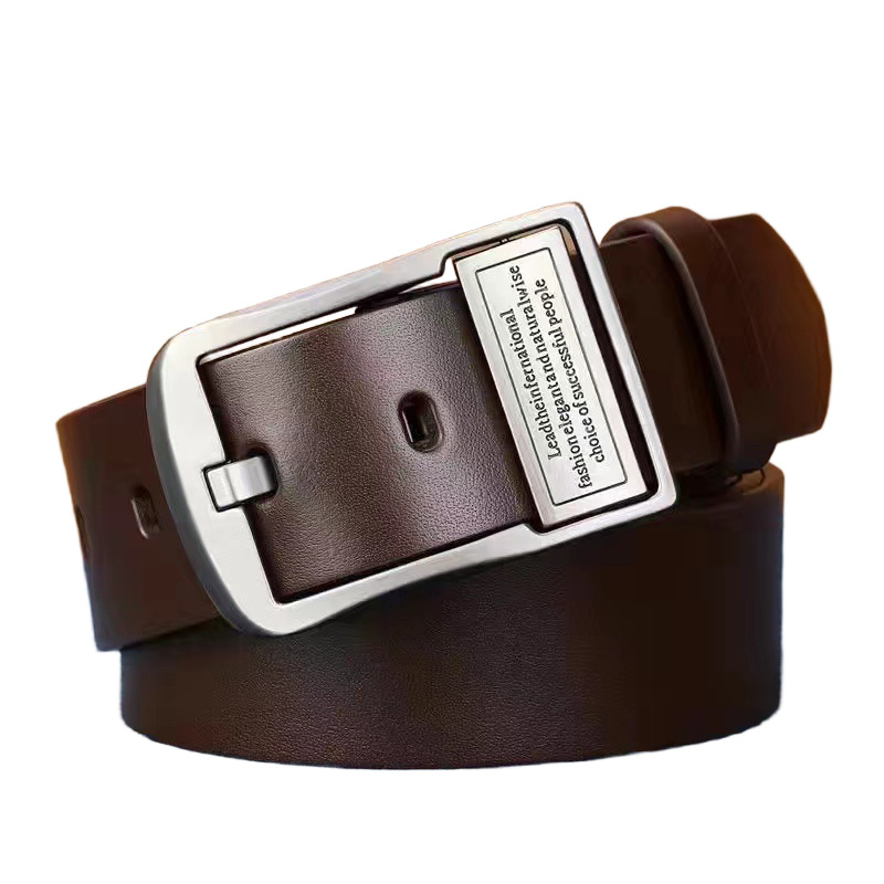 2025 New Double-Sided Pin Buckle Rotatable Versatile Business Fashion Casual Leather Men's Belt_voghion.com
