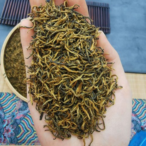 New Tea: Richly Fragrant Black Tea with Longan Flavor, Small-Leaf Variety, Loose-Packed for Wholesale—Golden Jun Mei Golden Bud Premium Grade, 500g