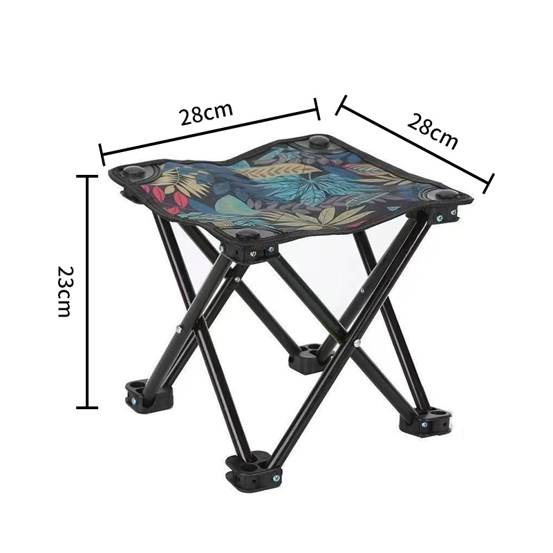 수납 가방이 없는 사각 스툴 리프 모델