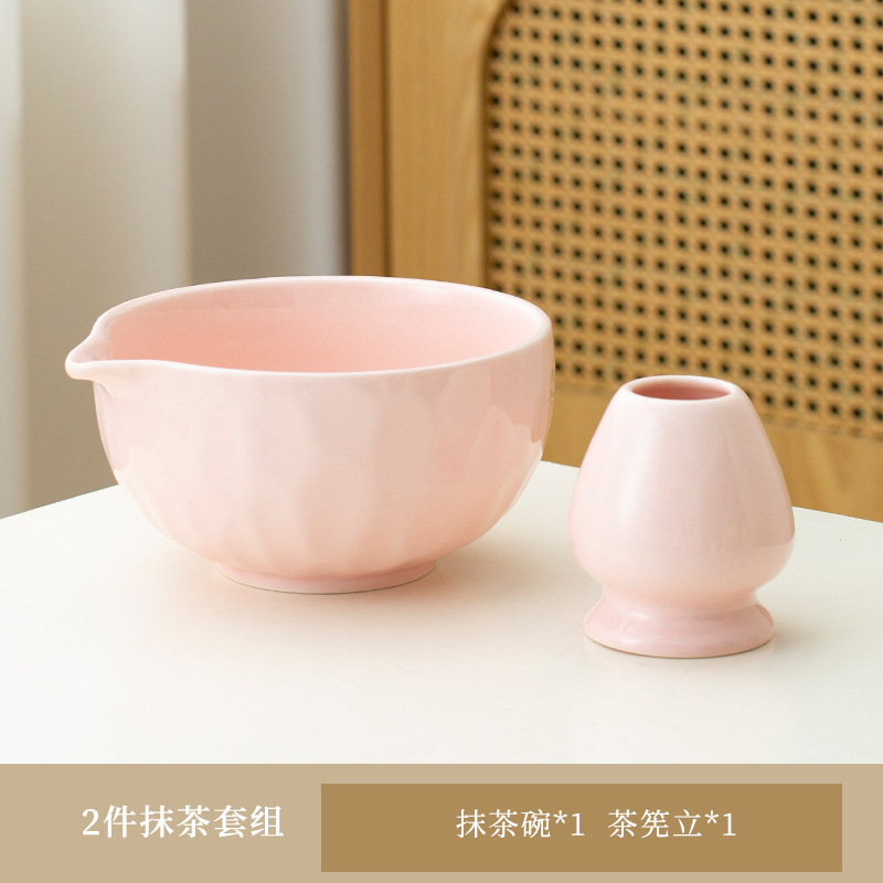 新款跨境日式陶瓷抹茶碗茶具套装茶刷宋代打抹茶工具竹茶筅百本立|undefined