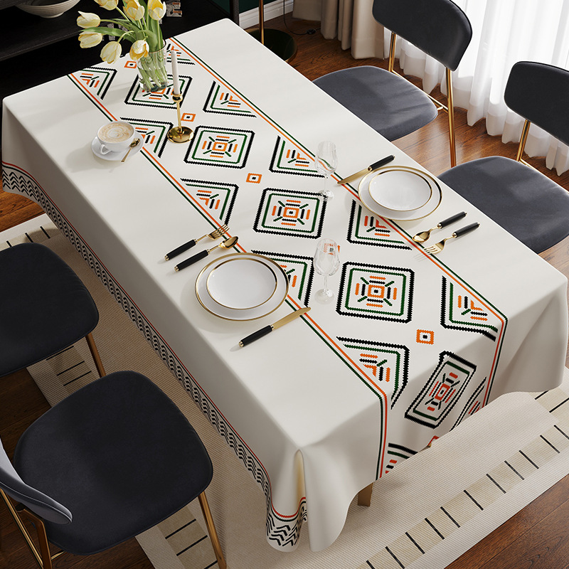 Mantel para Mesa de Comedor y Centro de PVC Impermeable, Resistente al Aceite y al Calor