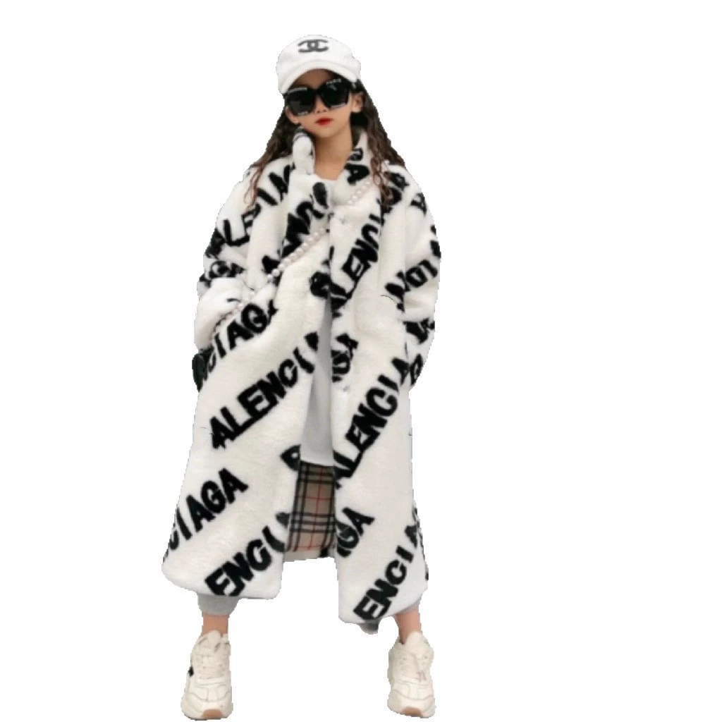 Детское зимнее пальто, куртка, свитер, детская одежда,Oversize, увеличенная толщина