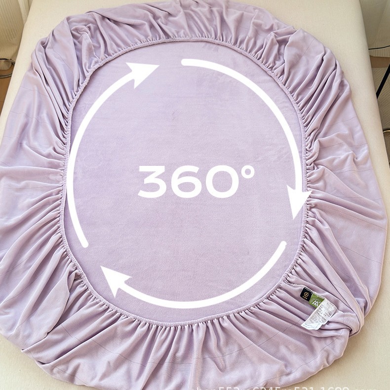 Milk Velvet Bedspread, Simmons Fitted Bed Sheets, Thickeneded Anti-Slip Bed Sheets, Wholesale Three-Piece Bed Cover, Mattress Protector, Pillowcase