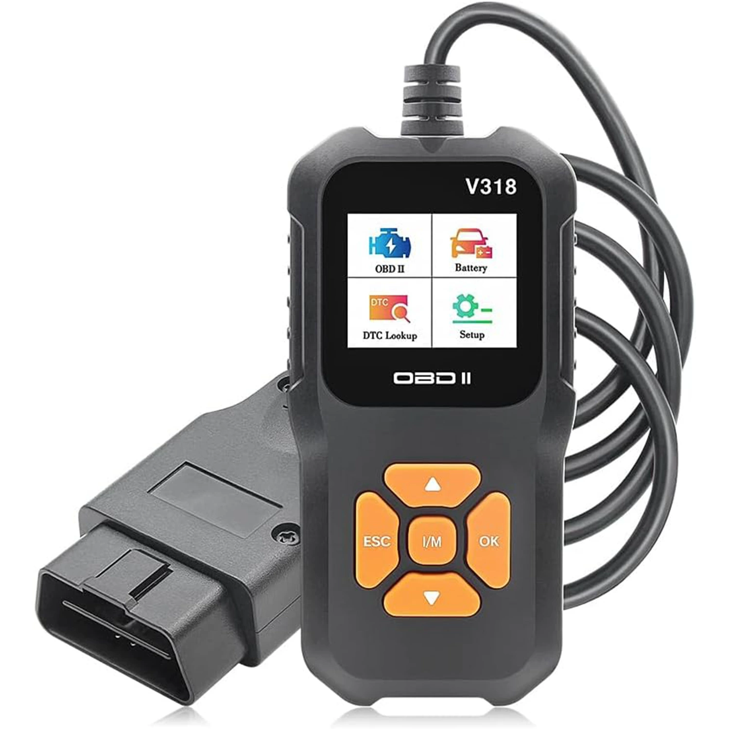 Многофункциональный автомобильный сканер OBD2 Cross-border V318 с поддержкой нескольких языков для диагностики неисправностей автомобиля