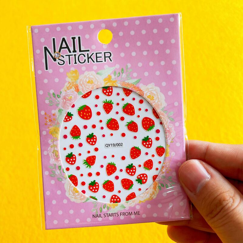 ins Style Korean Bear Cartoon Nail Sticker Cute Animal Sticker Unicorn Flower Nail Art Patch aha