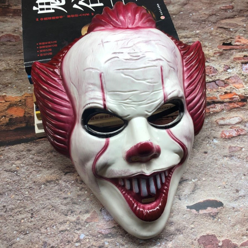 Máscara de Halloween Horror Máscara de cara completa Clown Revival Noche Mascaradas Casa embrujada Guión Matar Cos Propos