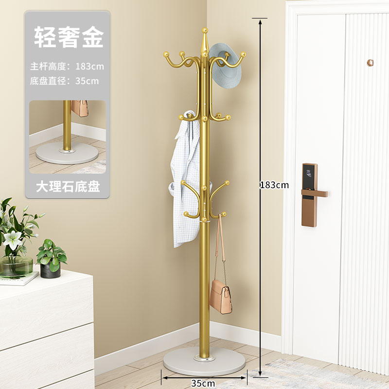 ⭐라이트 럭셔리 골드 - 업그레이드된 16개 후크 및 두꺼워짐❤35cm 대리석 섀시