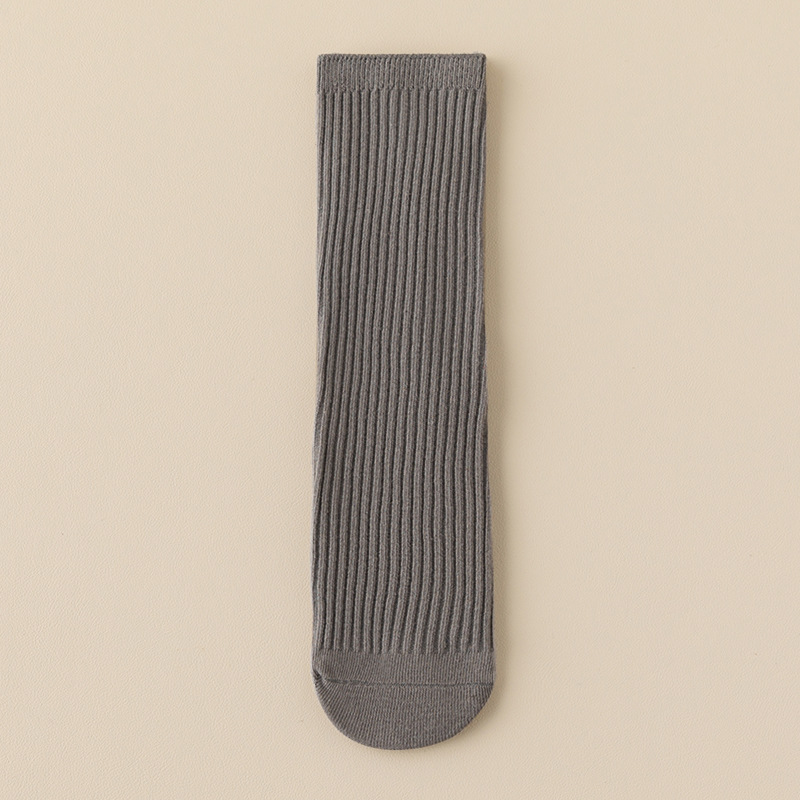 Calcetines de baile infantiles de colores brillantes, calcetines largos de color sólido para niños y niñas, calcetines hasta la pantorrilla de doble aguja, calcetines largos rectos al por mayor.