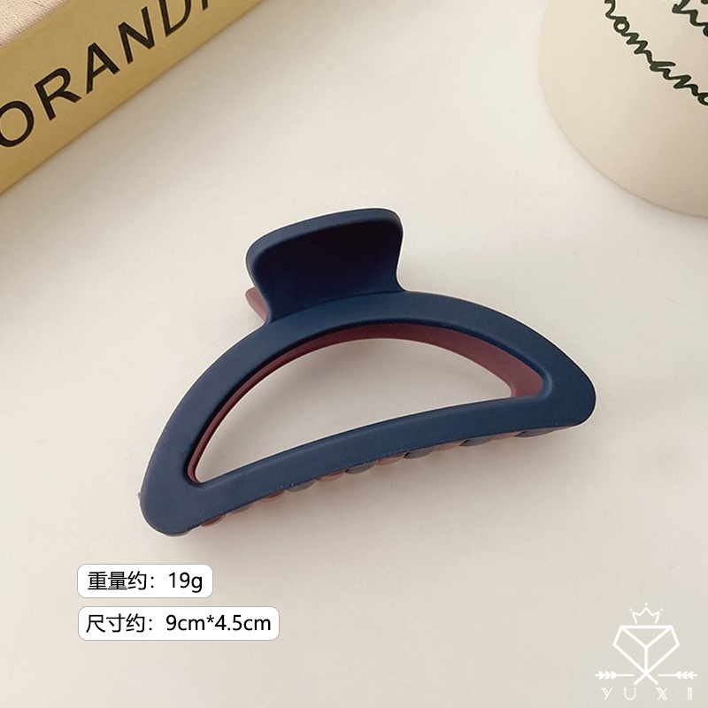 Horquilla de nuevo clip de la cabeza retro francés horquilla updo clip de pelo lindo clip de tiburón de doble cara accesorios para el cabello japonés y coreano