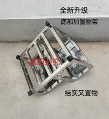 ステンレス鋼フットスツール薬局単層および二層厚みのあるステップスツール倉庫スツール洗車スツールバルコニースツールスツールはしご