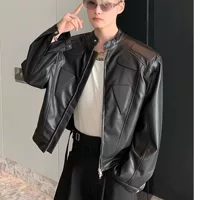 Design men's jacket, shoulder pads, high-quality style