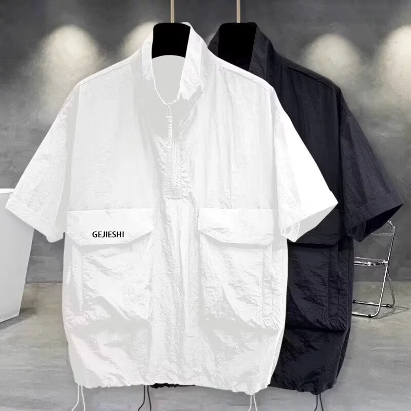 Весна и осень ins свободные повседневные портовый винтажные спортивные куртки с короткими рукавами для студентов overisize быстротушащие ветровки для мужчин и женщин