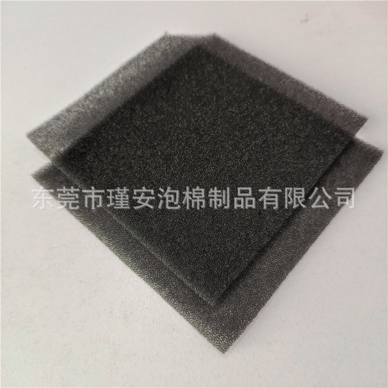 供应黑色防尘过滤绵 屋檐屋顶水槽防堵防树叶过滤绵 阻燃防尘网