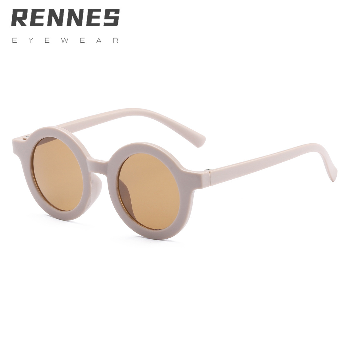 Gafas de sol para niños con montura redonda de moda retro Gafas de sol para bebés Gafas de sol para niños con protección UV 1593