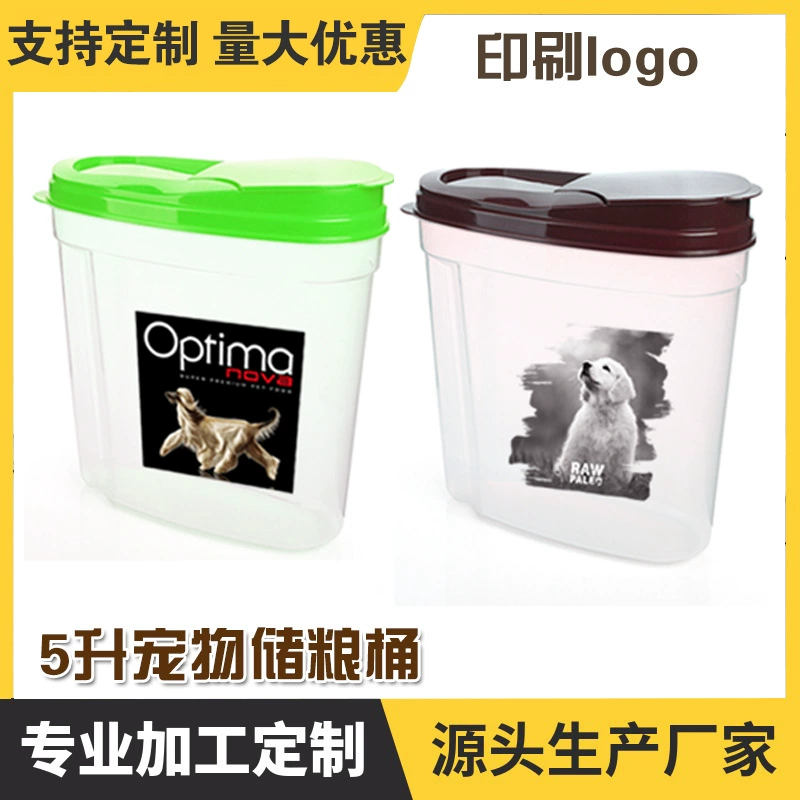 Производители товаров для домашних животных 3 кг ведро для хранения зерна корм для кошек ящик для зерна для собак бак для грубого зерна подарочная печать Большая Скидка оптом