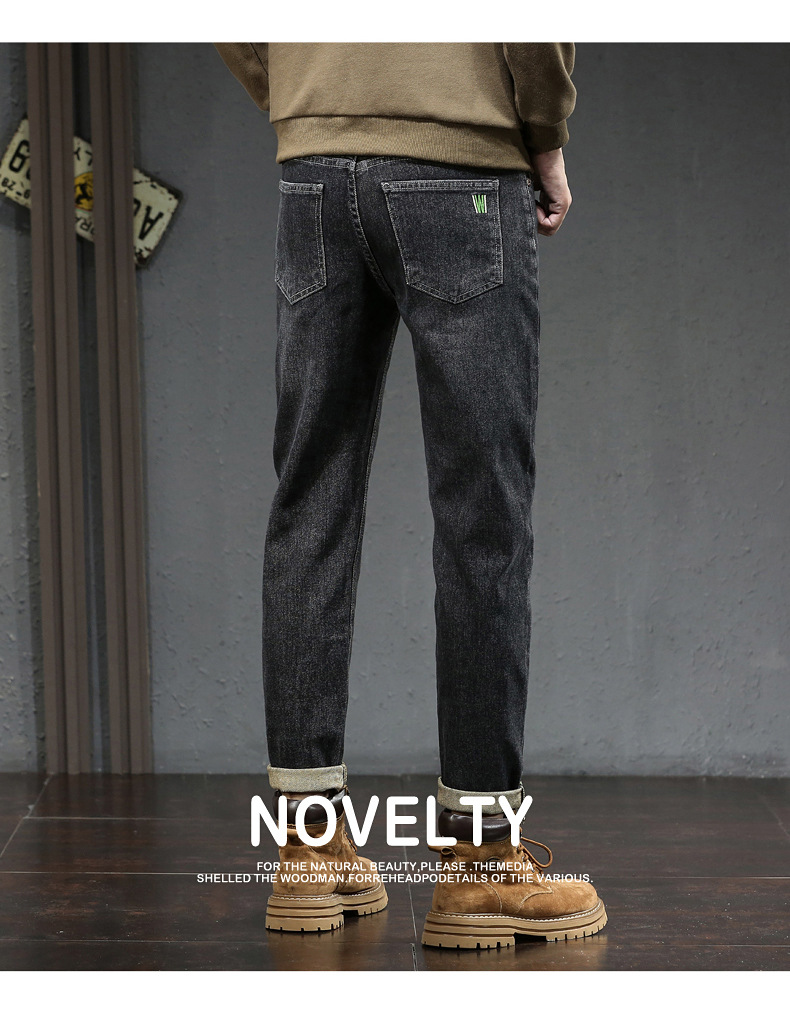 Herren Jeans Slim Fit Gerade Geschnitten Mit Elastan Für Herbst_voghion.com
