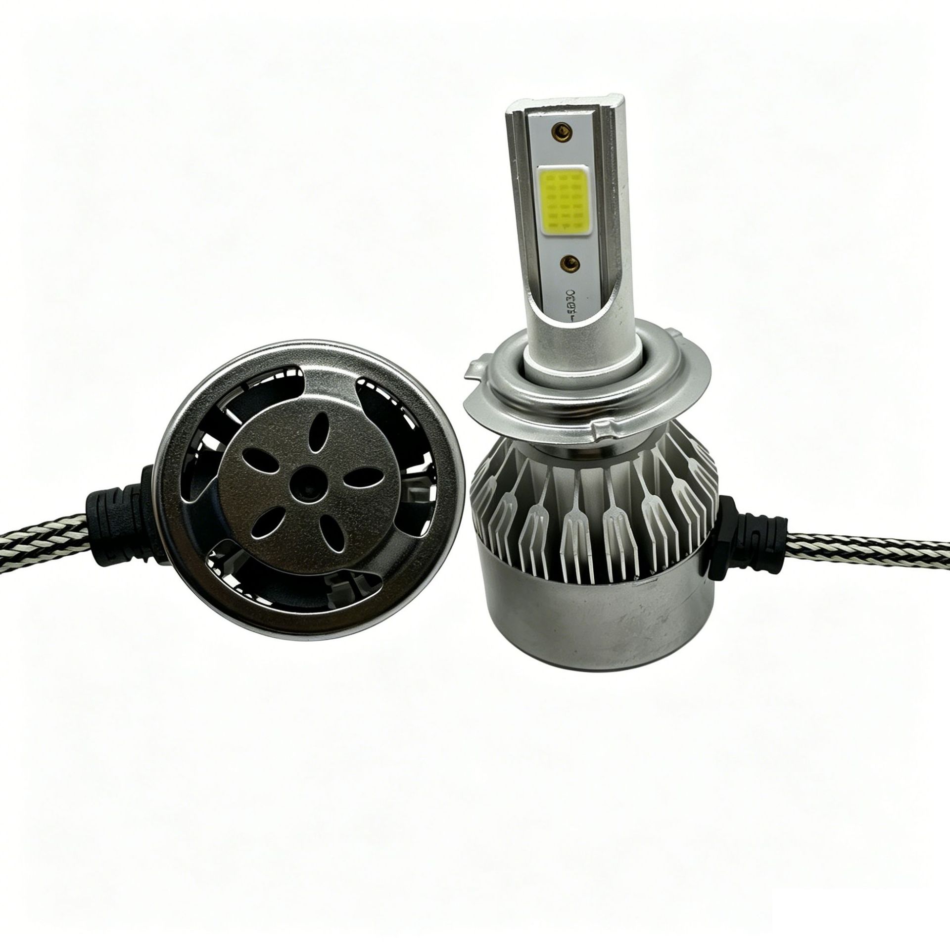 Cross-Border Exclusive Supply of Silver C6 Led Headlights, Front Headlights, H4 Car Lights, H7, H11, 9005, 36W Car Headlights