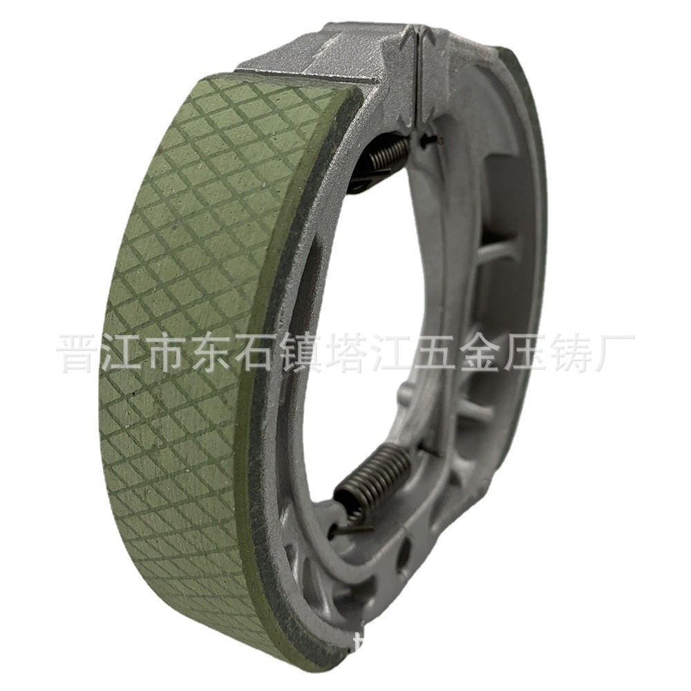 MOTOCICLETA Zapata de freno de la motocicleta 110 universal cg125 cuero verde suave freno resistente al desgaste