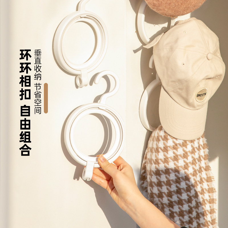 Hanging Hat Storage Rack Hanger Hook Storage Artifact Door Back Household Wall Hanging Rack Hat Rack Door Back Rack
