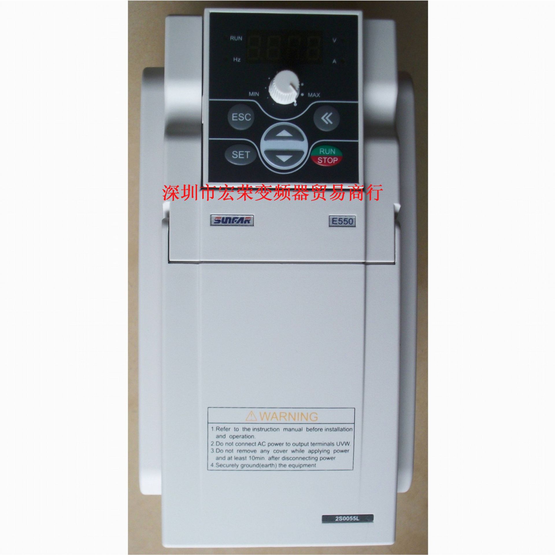 雕刻机专用SUNFAR变频器E550-2S0055L 大量变频器说明书免费共享
