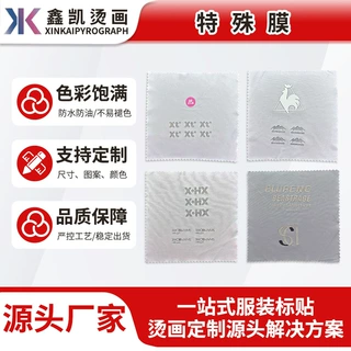 服装辅料热转印烫画箱包帽子印花烫画高温硅胶特殊膜logo按需定制