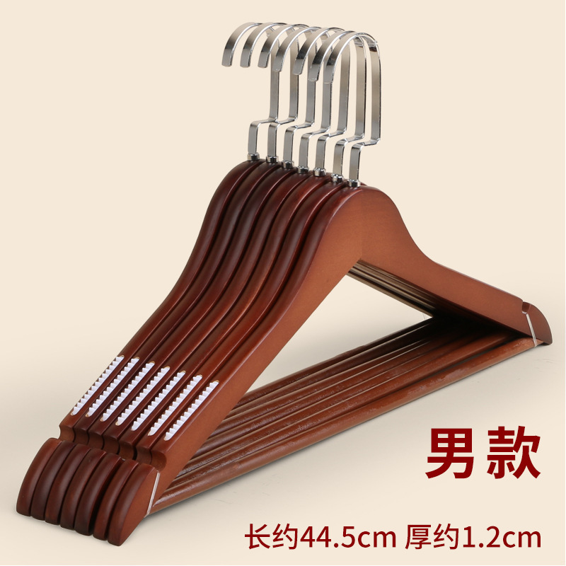 Perchas de madera maciza tienda de ropa hotel al por mayor soporte de ropa para el hogar dormitorio estante de ropa percha madera para adultos