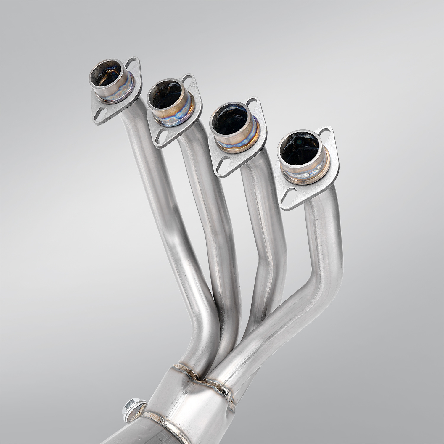 Spring Breeze 500Sr Motorcycle Modified Exhaust Pipe, Special Track Stainless Steel High-Position Dual Outlet Front Section, Non-Destructive Installation