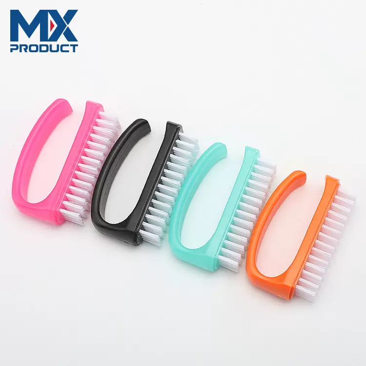 彩色指甲刷多功能美甲粉尘刷子家用指甲清洁刷美甲刷修甲工具