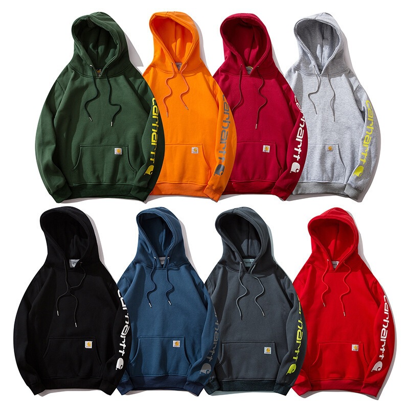 2022 Amazon European and American Trendy Brand Carhartt New Men's and Women's Fleece Sweatshirts Fashionable Casual Hooded Jackets 2022 Amazon European and American Trendy Brand Carhartt New Men's and Women's Fleece Sweatshirts Fashionable Casual Hooded Jackets