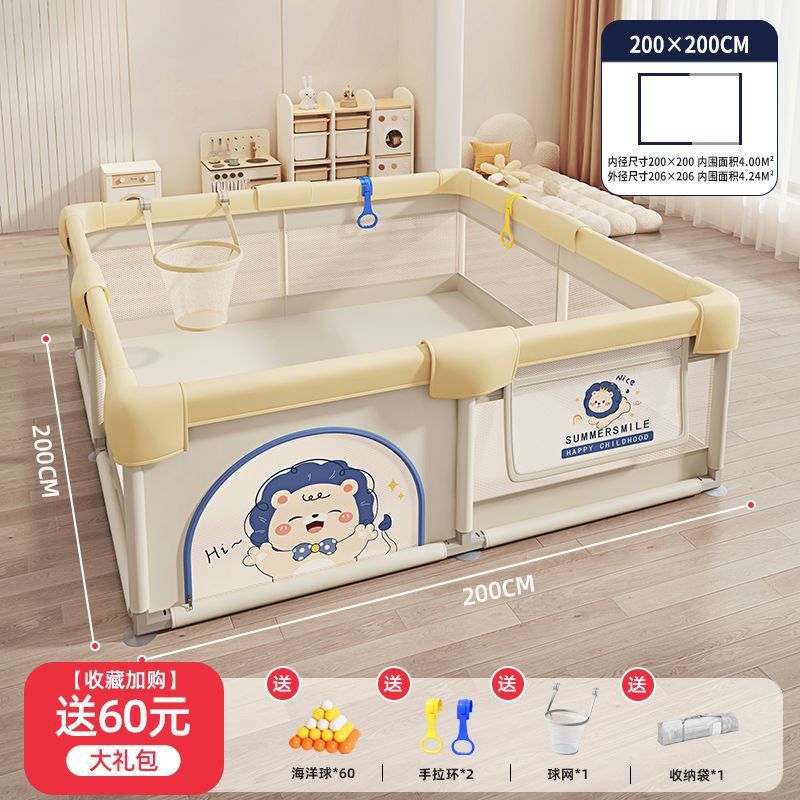 Juego de valla para bebés, valla protectora sobre el suelo, rastreo interior para niños, seguridad en el hogar, valla para niños pequeños, alfombrilla para gatear para bebés