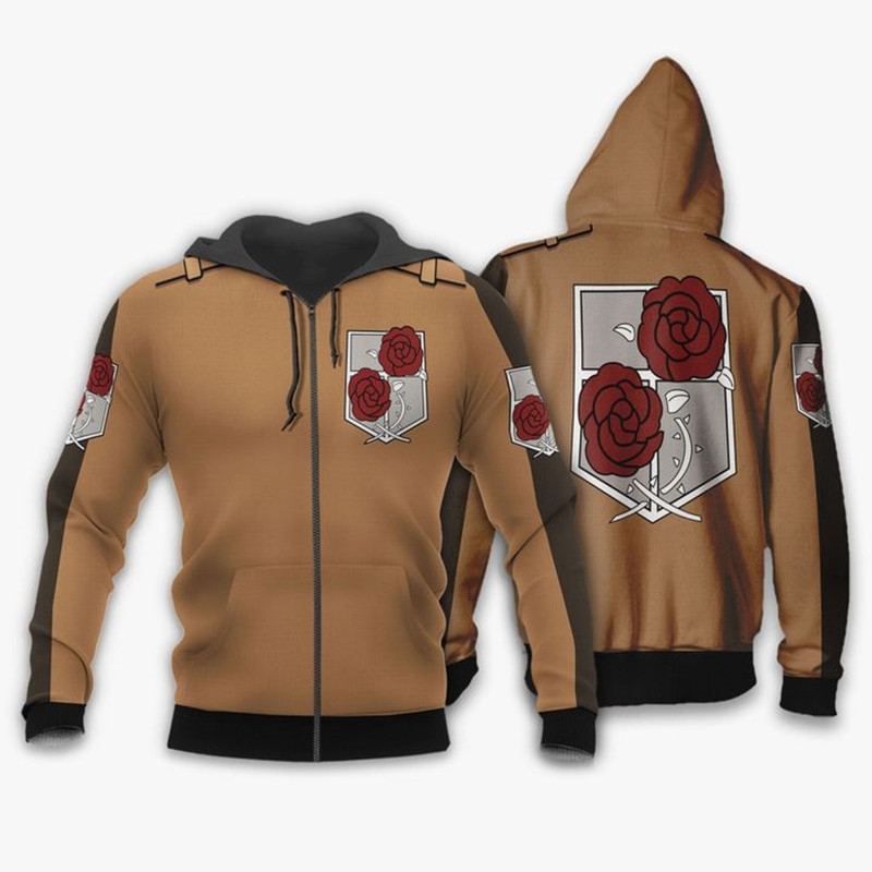 Attack on Titan Japanese Comics Attack on Titan 3D Digital Printed Sweatshirt Pullover Hoodie Direct Sale Dropshipping