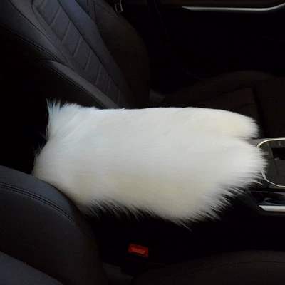 Autumn and Winter Car Armrest Box – Armrest box - long-hair-white-freeform
