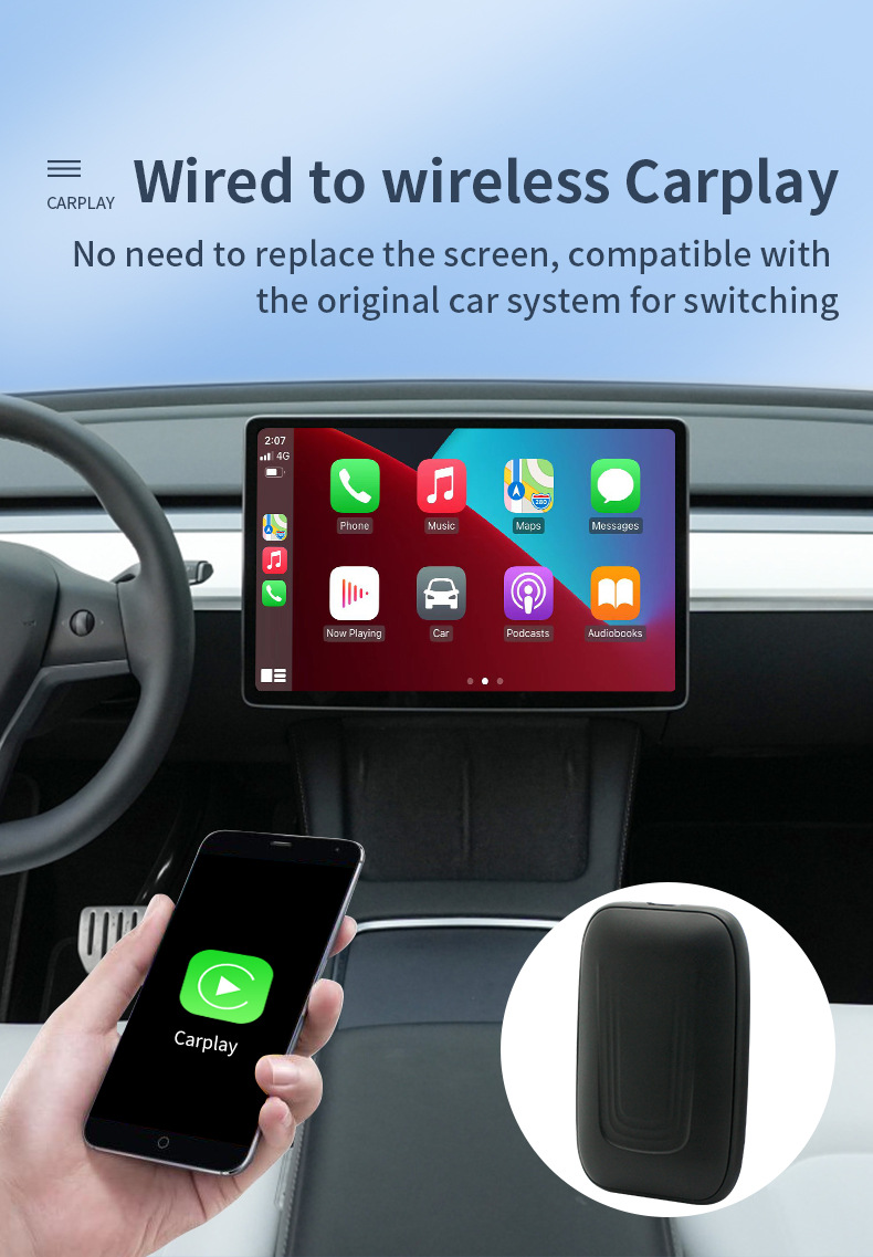Suitable for Tesla Model 3 Y Android Box Tesla Wireless Carplay Youtube Video Playback