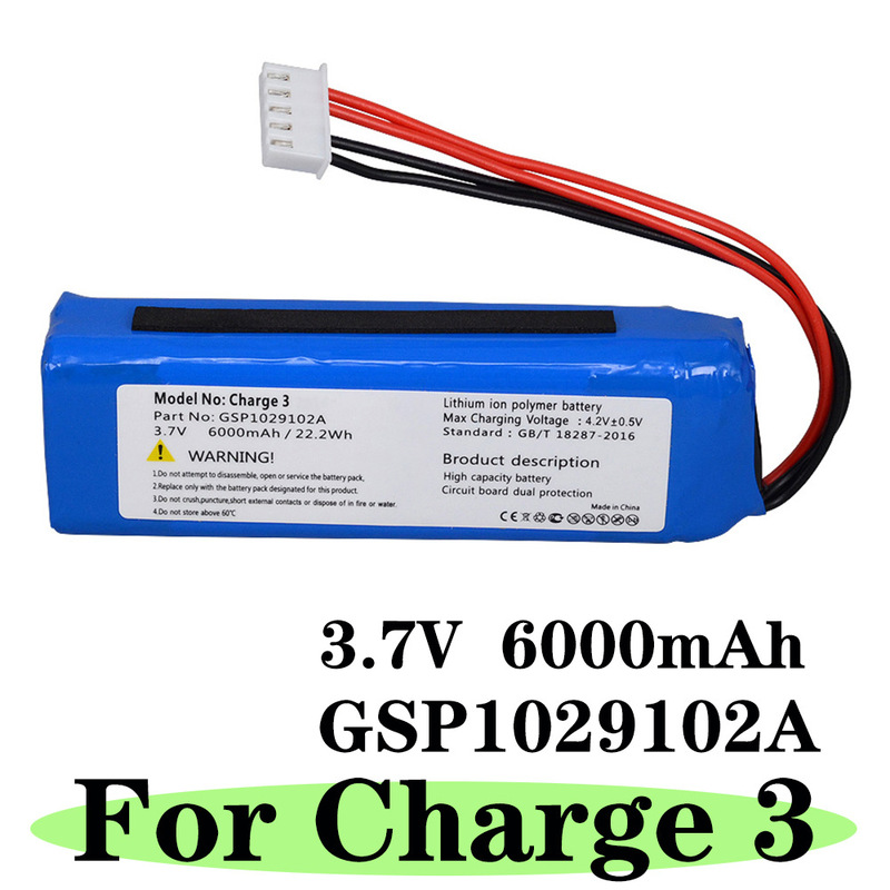 Suitable for Jbl Charge 3 Speaker Gsp1029102A 330Sl Lithium Battery Pack 3.7V6000Mah